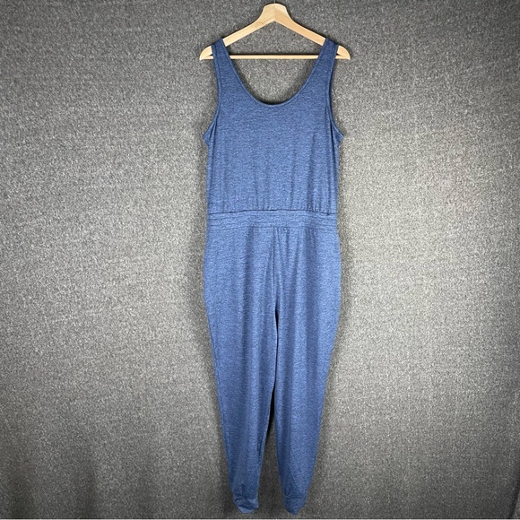 Lilly Pulitzer Women’s Large Sleeveless Maisie Upf 50+ Jumpsuit Heather Blue - Picture 6 of 16